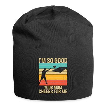 Cornhole Player Cornhole Game Best Partner - Jersey Beanie - black - Front