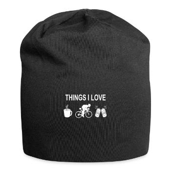 Bicycle Accessories Cyclist Motif - Jersey Beanie - black - Front
