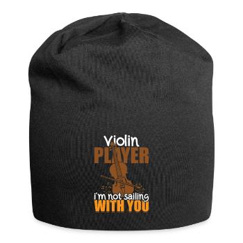 Violoniste, je ne navigue pas avec toi - Violon - Bonnet en jersey - noir - Devant