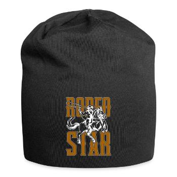 Steer Wrestling Rodeo Star Horses Steer Wrestling - Bonnet en jersey - noir - Devant
