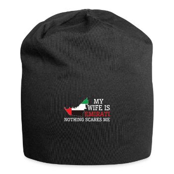Rien ne me fait peur Emirati Wife United - Bonnet en jersey - noir - Devant