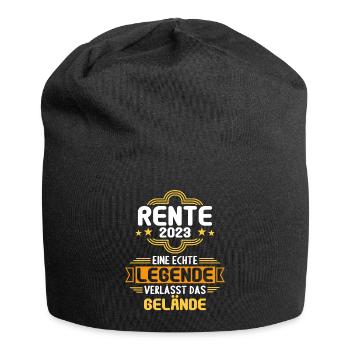 Rentner 2023 Rentnerin 2023 Rente 2023 - Jersey-Beanie - Schwarz - Vorne