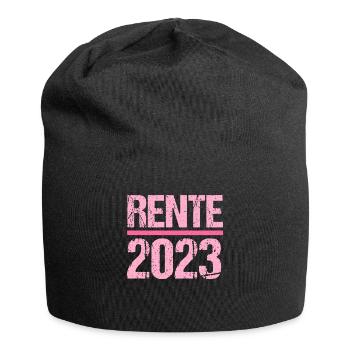 Rentner 2023 Rentnerin 2023 Rente 2023 - Jersey-Beanie - Schwarz - Vorne