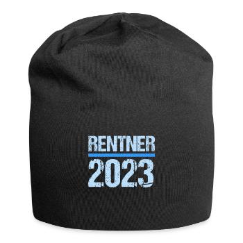 Rente 2023 Ruhestand Abschied Rentner 2023 - Jersey-Beanie - Schwarz - Vorne