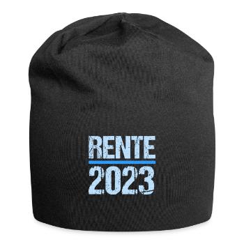 Rentner 2023 Rentnerin 2023 Rente 2023 - Jersey-Beanie - Schwarz - Vorne