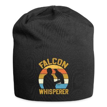 Falcon Whisperer Falconry - Jersey-Beanie - Schwarz - Vorne