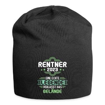 Rente 2023 Ruhestand Abschied Rentner 2023 - Jersey-Beanie - Schwarz - Vorne