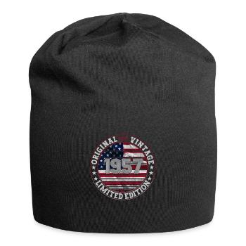 Né en 1957 66e anniversaire Gift man/ USA - Bonnet en jersey - noir - Devant