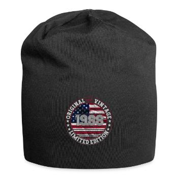 Né en 1988 35th birthday gift man / USA - Bonnet en jersey - noir - Devant