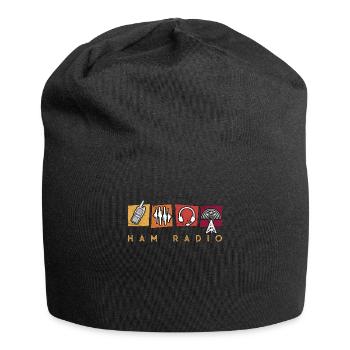 Ham Radio Amateur Radio Operator Channel Frequency - Jersey-Beanie - Schwarz - Vorne