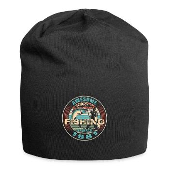Awesome since 1981. Angel, Angler Geburtstag - Jersey-Beanie - Schwarz - Vorne