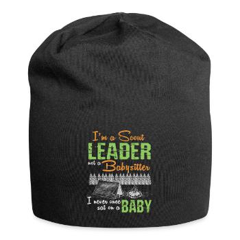 Scout Leader not a Babysitter Girl Group Boy Scout - Jersey Beanie - black - Front