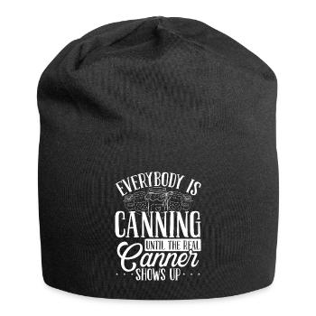 Canning Season Shelf Food Homesteading Canner - Jersey-Beanie - Schwarz - Vorne