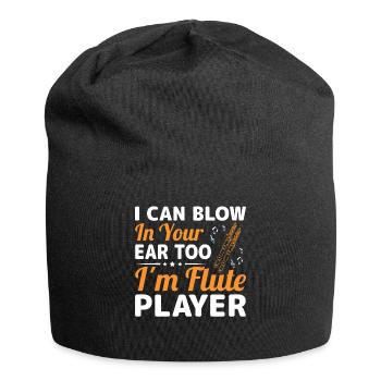 I can also blow in your ear, I am - Jersey Beanie - black - Front