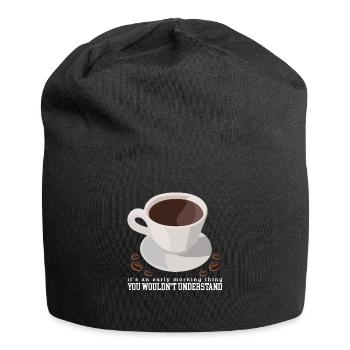 Coffee coffee drinkers | Coffee Lovers Gift - Jersey Beanie - black - Front