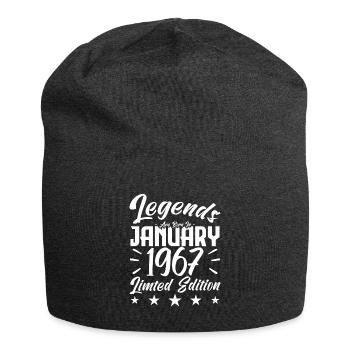 Geboren im Januar 1967. Geburtstagsgeschenk. - Jersey-Beanie - Anthrazit - Vorne