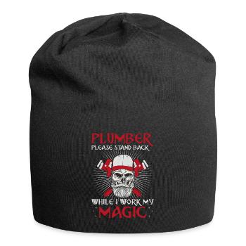 Plombier Plombier Plombier Vintage Plombier - Bonnet en jersey - noir - Devant