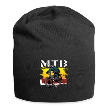 Downhill Mauntain Bike Mtb Radrennen Ride Bmx - Jersey-Beanie - Schwarz - Vorne