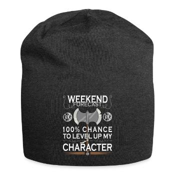 Lustiges Larp Schwertkampf Rollenspiel - Jersey-Beanie - Anthrazit - Vorne