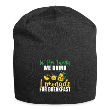 Limonade-Geschenk-Ideen - Jersey-Beanie - Anthrazit - Vorne