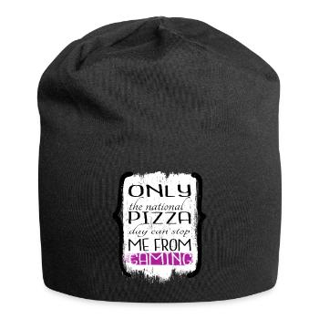 gift fun computer play baccalaureate and sleep - Jersey Beanie - black - Front