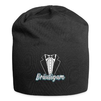 Bräutigam Kostüm JGA T-Shirt Herren - Jersey-Beanie - Schwarz - Vorne