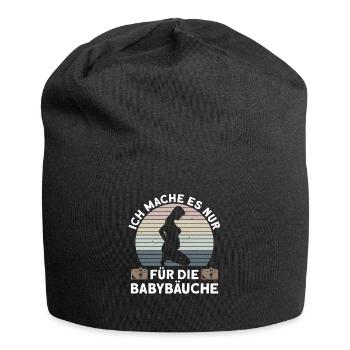 Babybauch Schwangerschaft Fotografin Fotografie - Jersey-Beanie - Schwarz - Vorne
