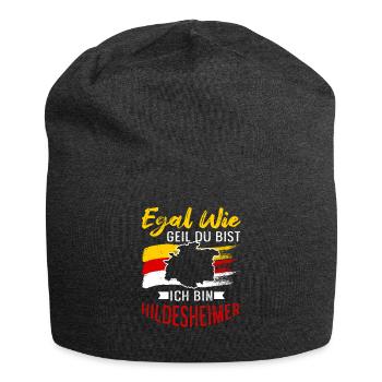 Egal Wie Geil Du Bist Ich Bin Hildesheimer - Jersey-Beanie - Anthrazit - Vorne