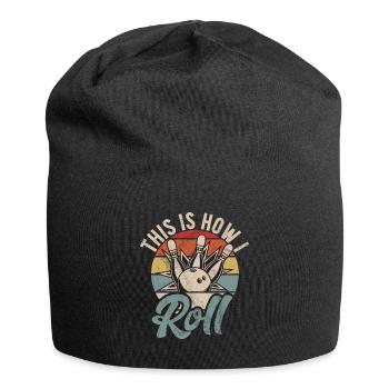 Tenue de groupe de bowling amusante et bowling cool - Bonnet en jersey - noir - Devant