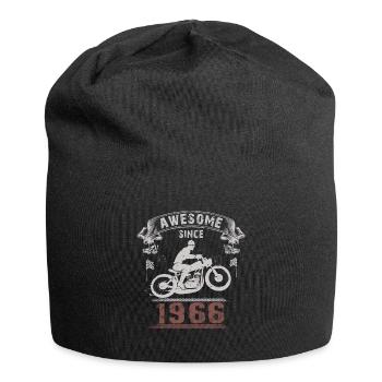 Awesome since 1966, Biker 57. Geburtstag - Jersey-Beanie - Schwarz - Vorne