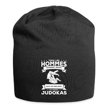 Les Meilleurs Deviennent Judokas Judo - Bonnet en jersey - noir - Devant