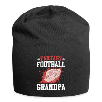 Fantasy Football Opa Großvater Fantasy Football - Jersey-Beanie - Schwarz - Vorne