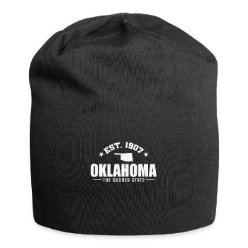 Oklahoma Est. 1907 The Sooner State États-Unis - Bonnet en jersey - noir - Devant