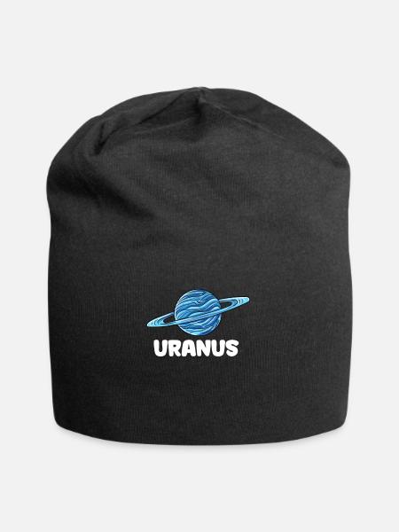 Uran - Czapka krasnal z dżerseju - czarny