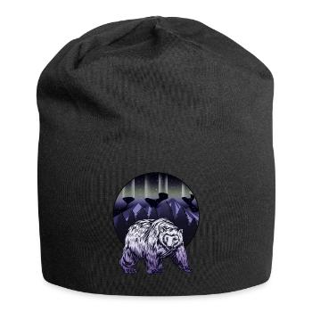 Alaska Gift USA Nature Bear Denali Grizzly Forest - Jersey Beanie - black - Front