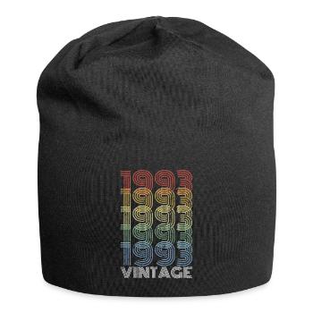 30 ans né en 1993 rétro 30e anniversaire - Bonnet en jersey - noir - Devant