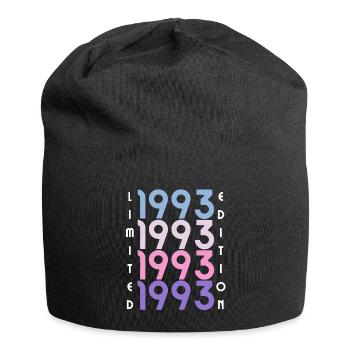 30 ans né en 1993 rétro 30e anniversaire - Bonnet en jersey - noir - Devant