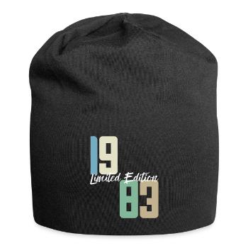 40 ans né en 1983 rétro 40e anniversaire - Bonnet en jersey - noir - Devant