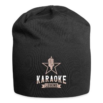 Karaoke Singer Karaoke Legend - Jersey-Beanie - Schwarz - Vorne