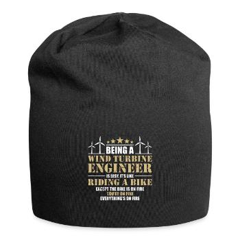 Wind Turbine Tech Being A Wind Turbine Technician - Jersey Beanie - black - Front