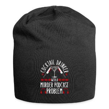 True Crime Murder Show Junkie Wine Lover Murderino - Bonnet en jersey - noir - Devant