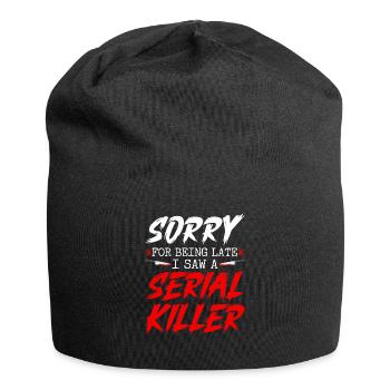 J’ai vu un tueur en série, fête d’Halloween True Crime - Bonnet en jersey - noir - Devant