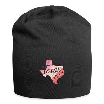 Texas Girl Map Outline USA Amérique - Bonnet en jersey - noir - Devant