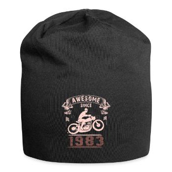 Awesome since 1983, Biker 40. Geburtstag - Jersey-Beanie - Schwarz - Vorne