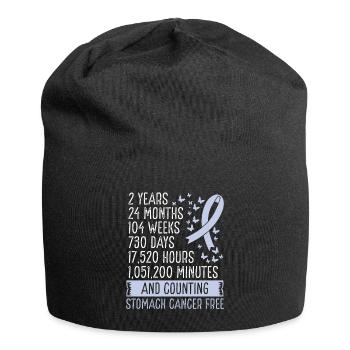 2 Years Stomach Cancer Free Ribbon Movement - Jersey-Beanie - Schwarz - Vorne
