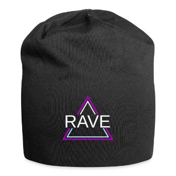 Rave Techno House Party EDM Festival Goa Electro - Jersey-Beanie - Schwarz - Vorne
