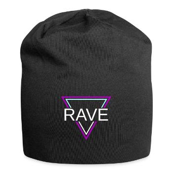 Rave Techno House Party EDM Festival Goa Electro - Jersey-Beanie - Schwarz - Vorne