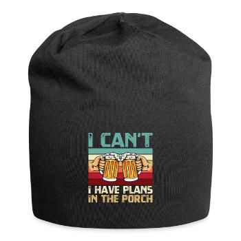 Brassage avec l’aide de Craft Beer Porch Drinker - Bonnet en jersey - noir - Devant