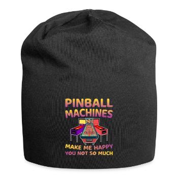 Pinball Arcade Lifestyle Vintage Retro Spiel Liebh - Jersey-Beanie - Schwarz - Vorne