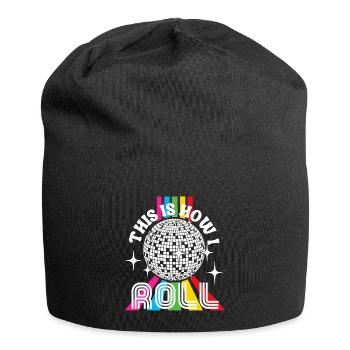 Retro Groovy Disco Balls Club Funny Vintage Part - Bonnet en jersey - noir - Devant